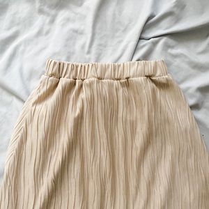 Textured A-line Skirt